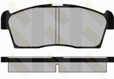 BRAKE ENGINEERING pa1728 -  Комплект тормозных колодок, дисковый тормоз